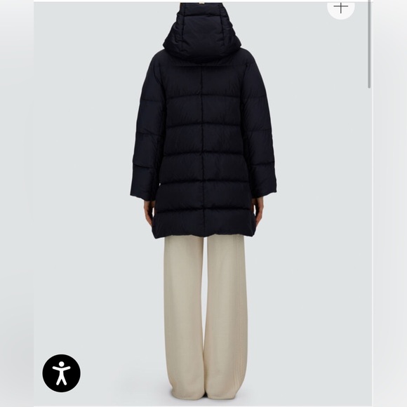 Herno A-Shape Down Jacket In Satin.  Color “New Blue”. Size 52. $1080 - Picture 7 of 16